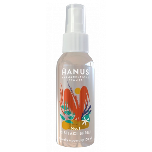 Čistiaci spej na ruky a predmety 100ml HANUS